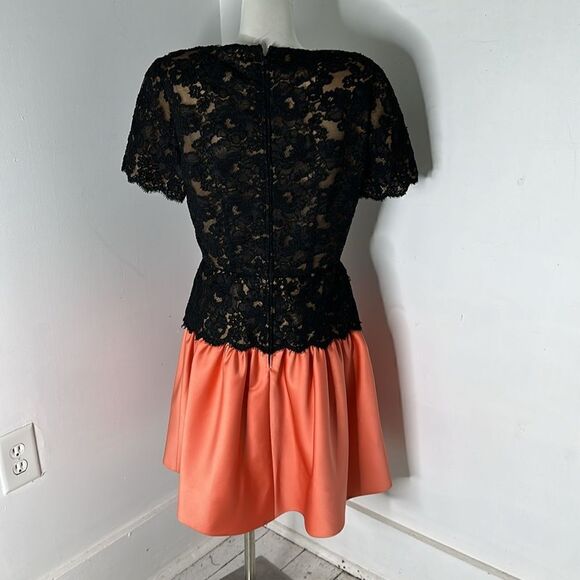 Vintage 80s Does 50s Rickie Freeman Drop Waist Dress - Picture 5 of 6